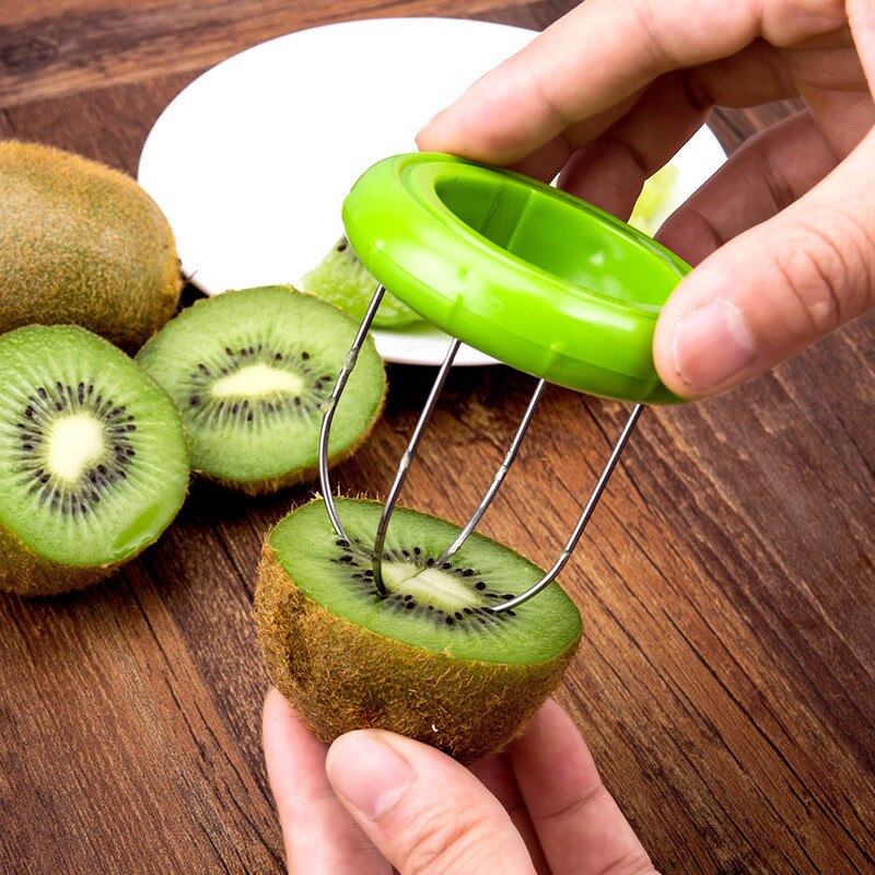 Kiwi Cutter Stainless Steel Detachable Fruit Cutter Peeler Slicer