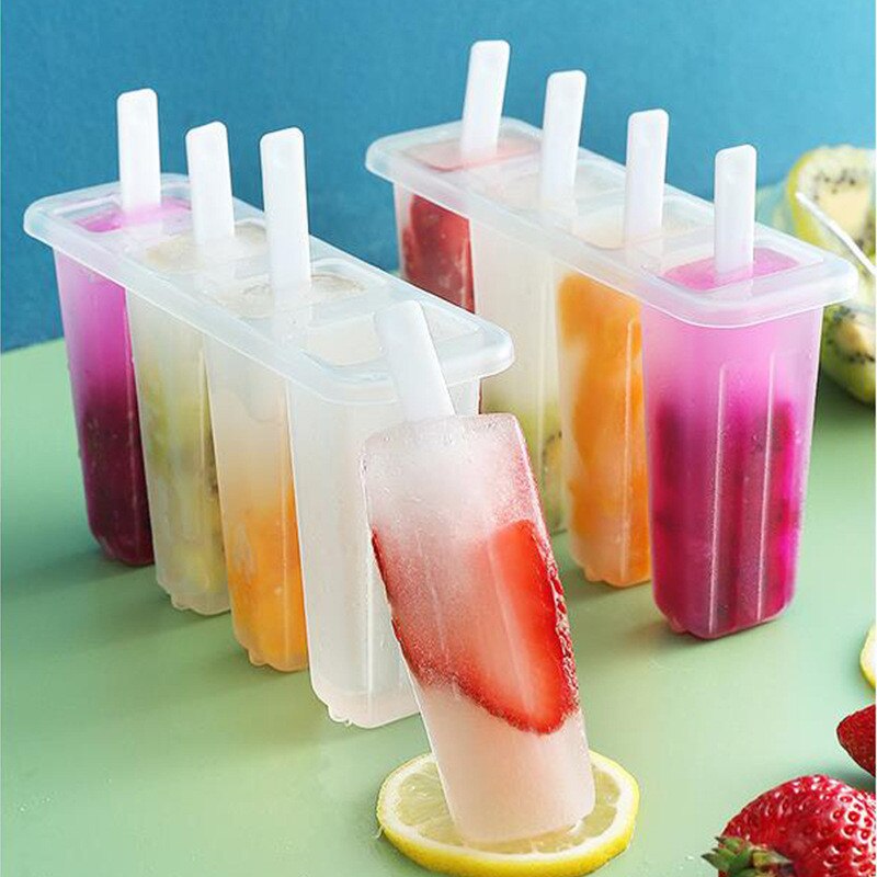 Summer 4 in 1 Diy Popsicle Mold Ice Cream Mould 