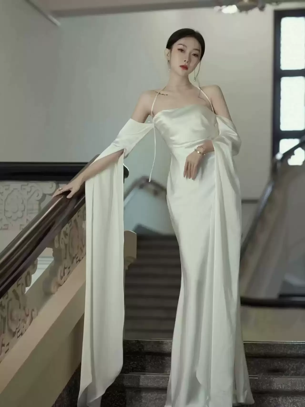 Mermaid Long Evening Prom Dress, Sexy Evening Prom Dress main image 0