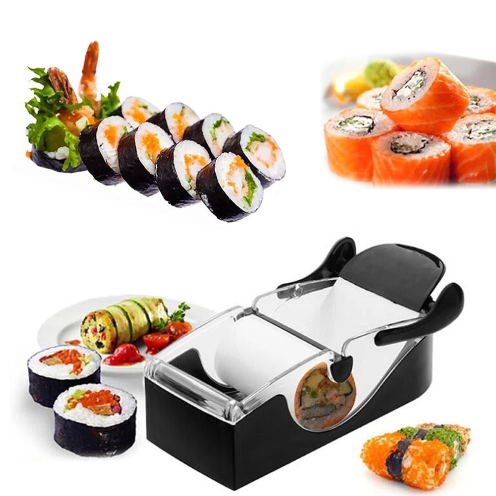 Magic Rice Roll Sushi Mold Roller Machine Diy Bento Non-stick Vegetable Meat Sushi Rolling Tool