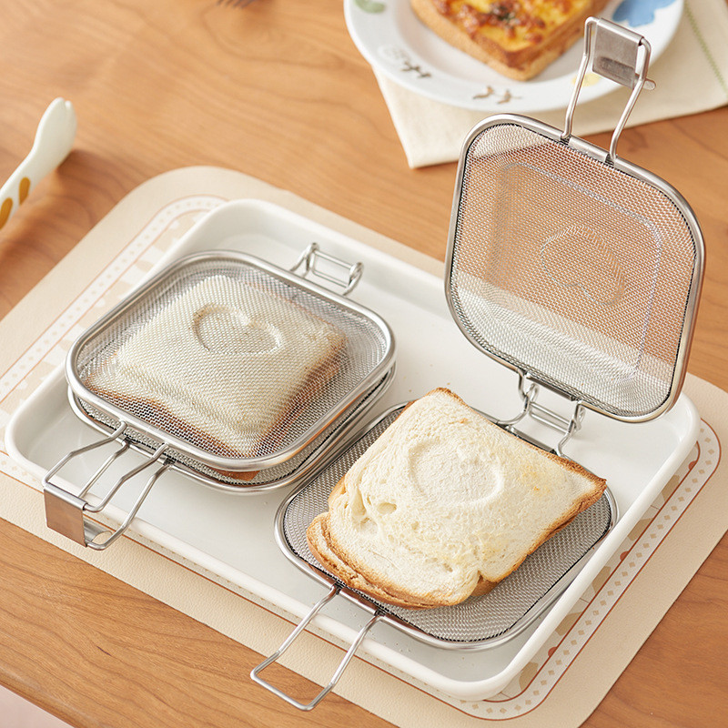 Stainless Steel Sandwich Machine Baking Mold Bread Toaster Breakfast Machine