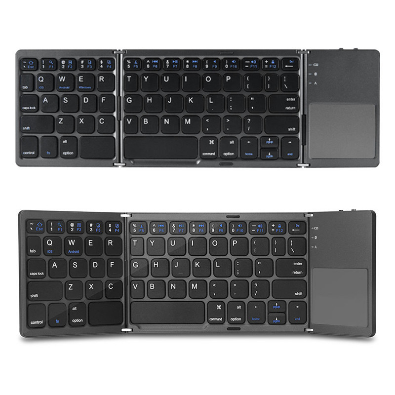 Folding Keyboard Bluetooth With Touchpad Portable Utra-thin Mobile Phone Tablet Wireless Keyboard