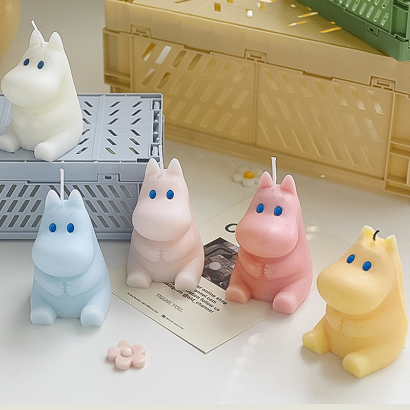 Scented Candles Cute Little Hippo Aromatic Candles Home Decoration