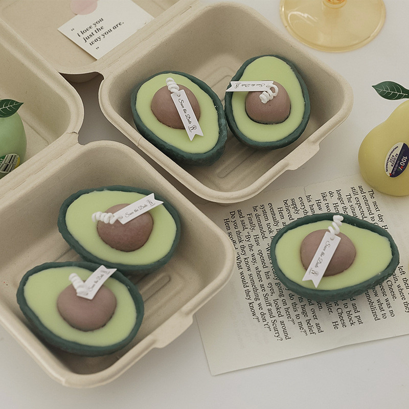Avocado Scented Candles Mini Wedding Gift Candle Cute Home Decoration