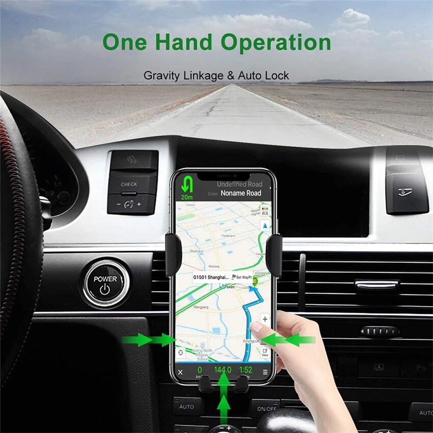 15w Wireless Car Charger Mount Air Vent Mobile Phone Holder Stand Fast Charging Station For Iphone 14 13 12 11 X Xiaomi Samsung