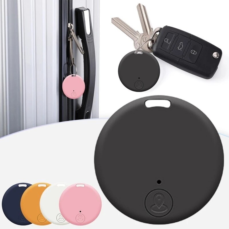 Mini Gps Bluetooth 5.0 Tracker Antilost Device Round Pet Kids Bag Wallet Tracking Smart Finder Locator
