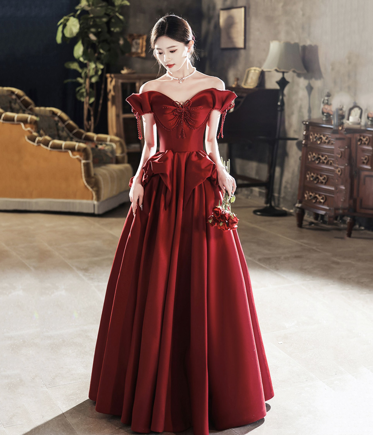 cute long burgundy dresses Pretty High Low Burgundy Long Prom Dresses, Wine Red High Low Formal D   DSProm