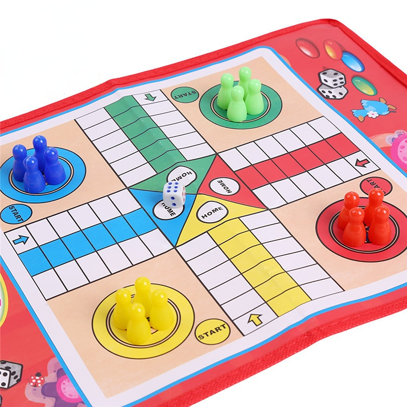 Kids Classic Flight Chess Game Ludo Chess Game Family Party Children Fun Board Game Toys