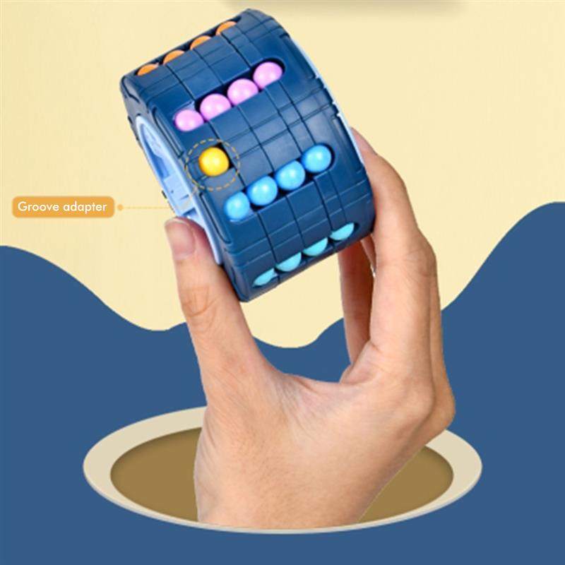 3d Cylinder Cube Toy Magical Bean Gyro Rotate Slide Puzzle Games