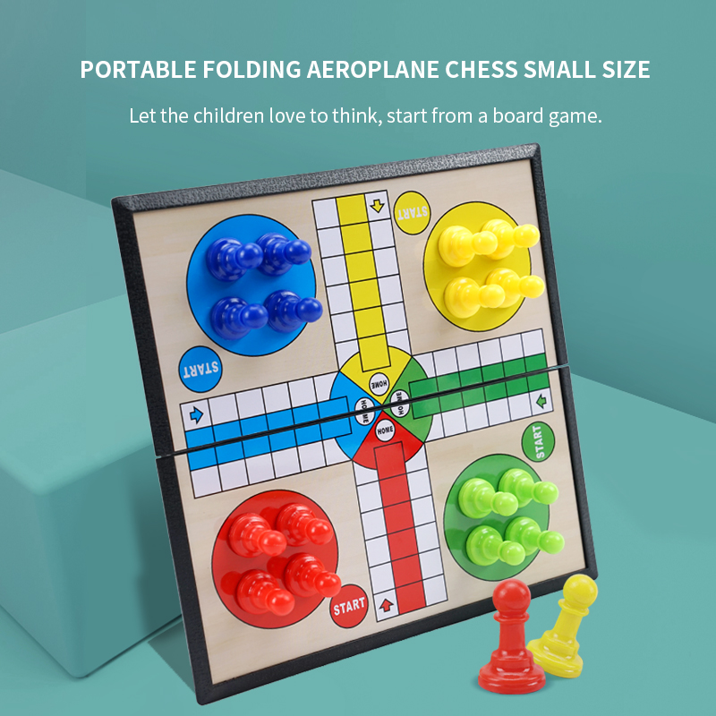 Parent-child Board Game For Kid’s Educational Toys Plastic Folding Portable Magnetic Travel Size Chessboard
