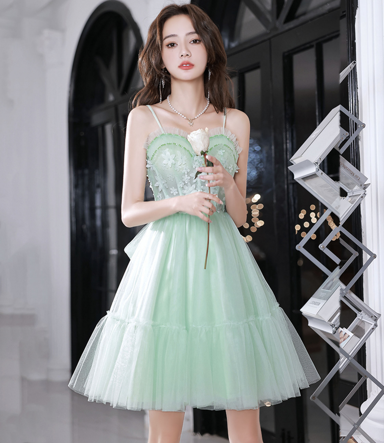 green lace hoco dress Dark Green Sheath Lace Short Homecoming Dresses, Dark Green / 0