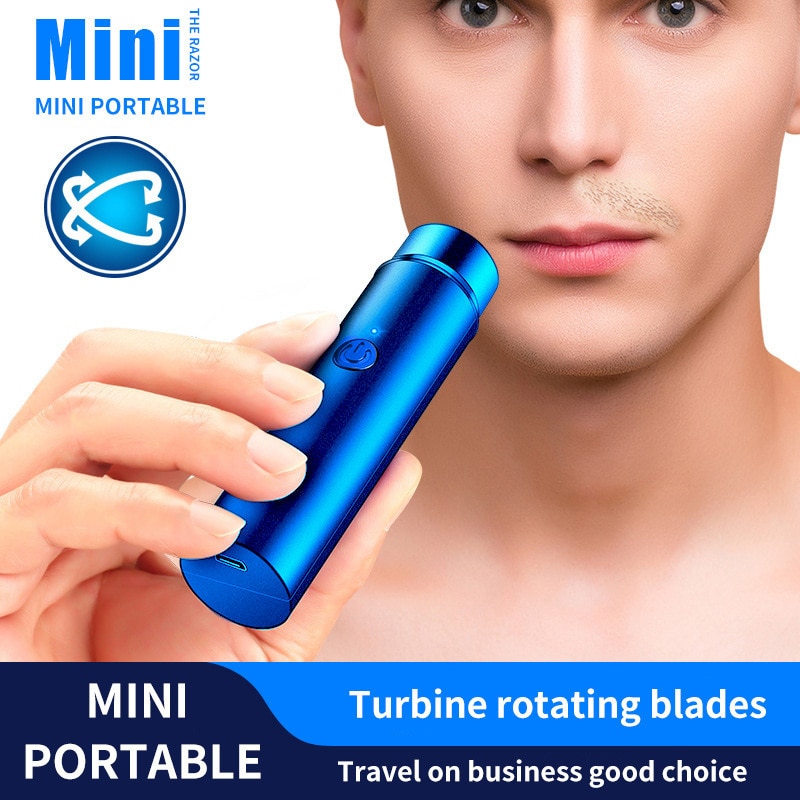 Mini Usb Electric Shaver Long Lasting Portable Washable Rechargeable Shaver
