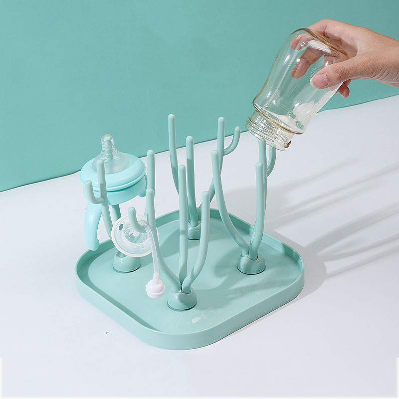 Baby Bottle Drying Rack Feeding Cup Holder Removable Tree Shape Rack Cleaning Pacifiers And Accessories Storage Drying Shelf