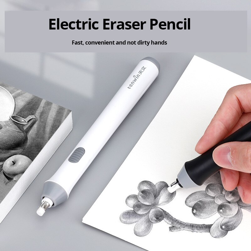 Sketch Electric High Gloss Eraser Art Painting Automatic Eraser Rotating Childrens Student Stationery