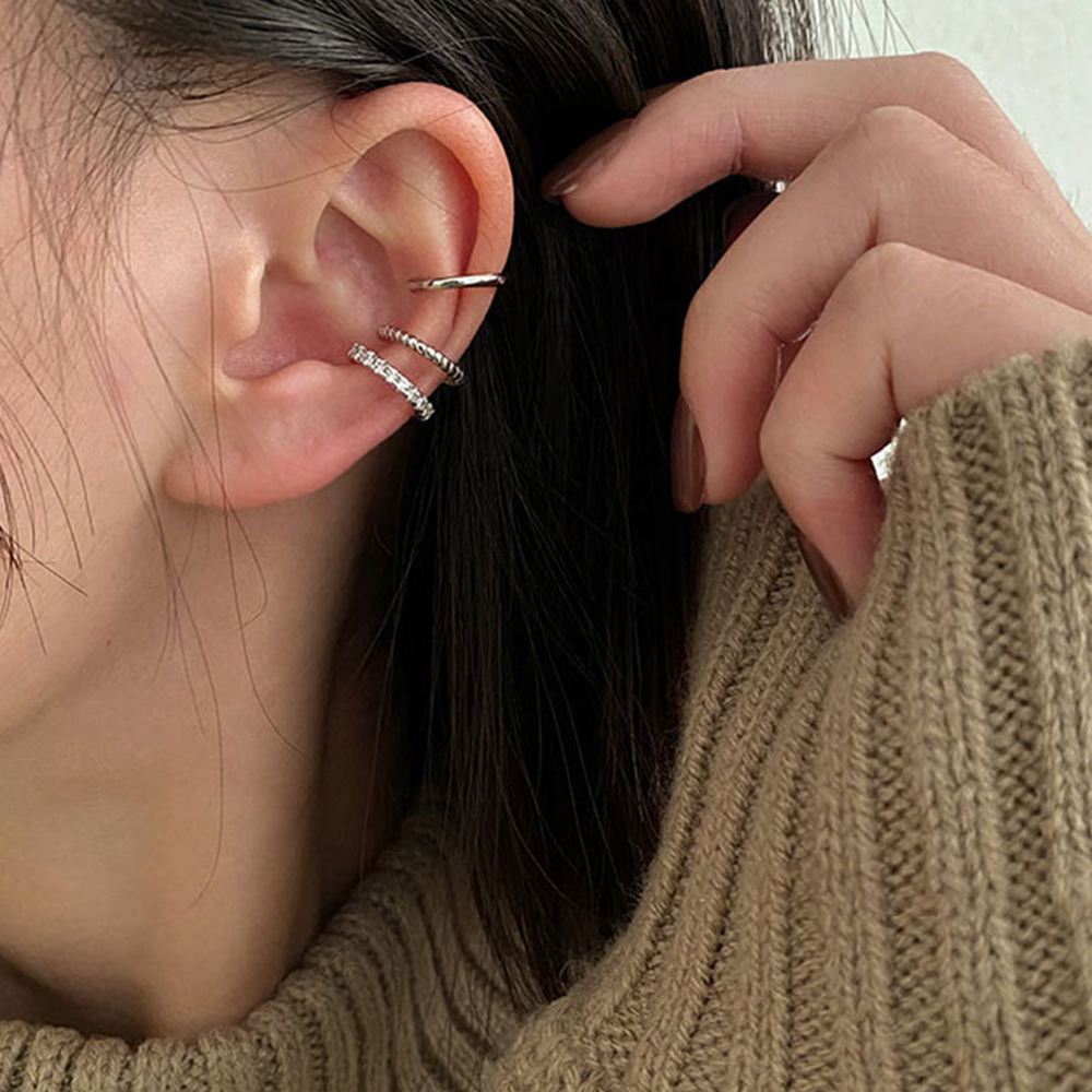 Fashion Delicate Zircon Cute Clip Earrings Buckle Ear Cuff No Piercings Fake Cartilage Ear For Women 2023 Jewelry