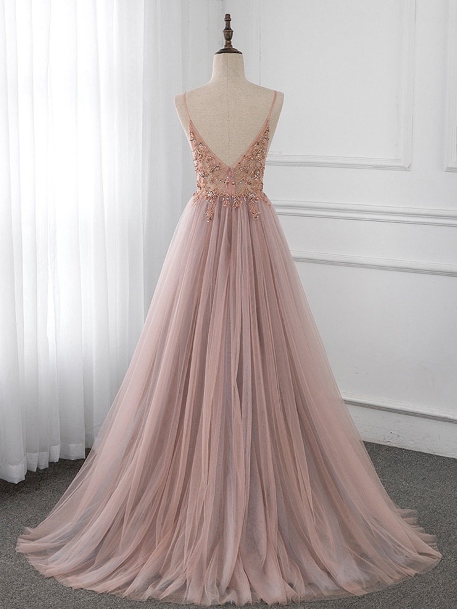 green emerald velvet dress Mismatch A-line Long Dusty Rose Bridesmaid Dresses – FancyVestido main image 0