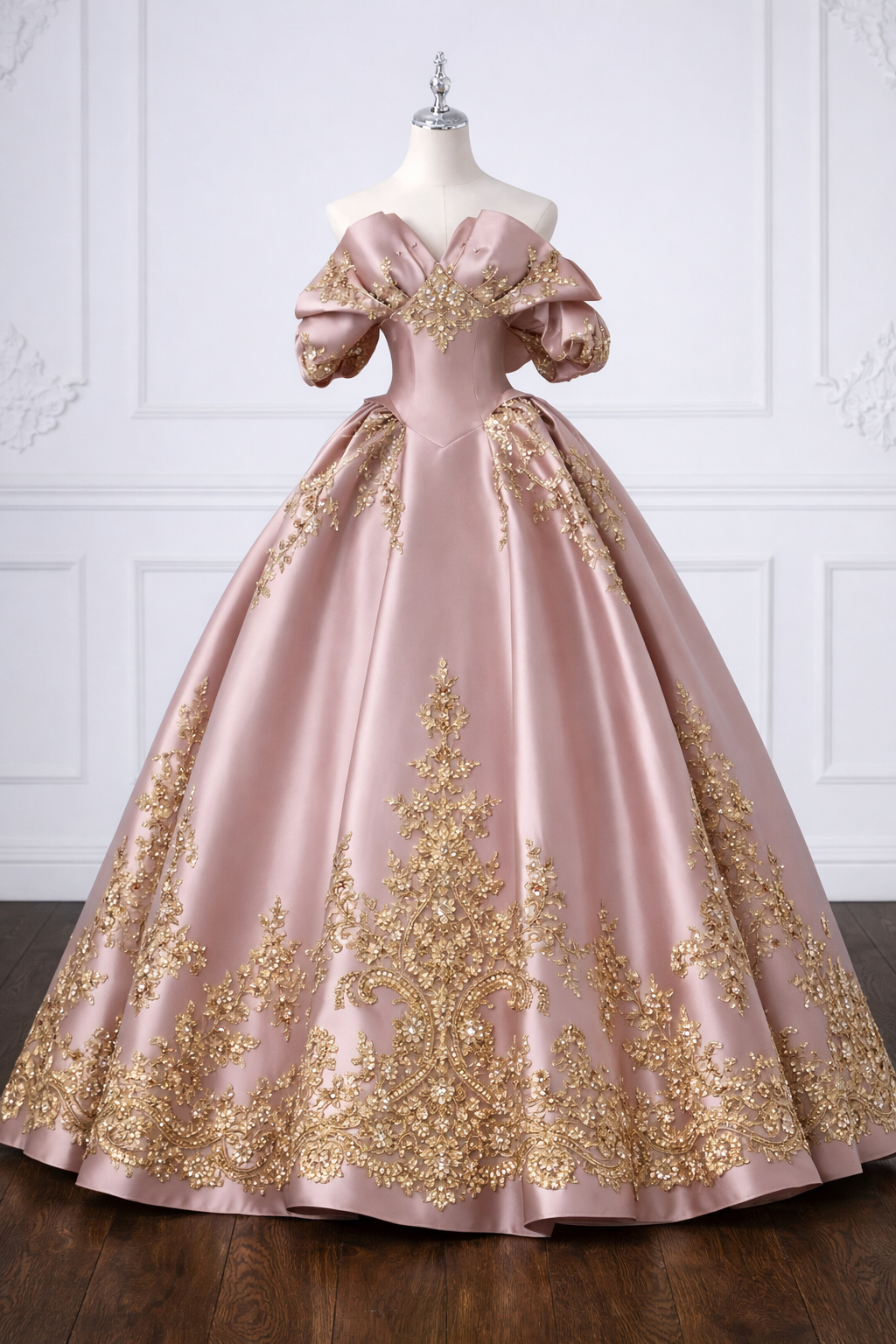 green emerald velvet dress Satin Ball Gown V-neck Straps Cross Back Blush Pink Long Prom Dresses,MP587 main image 1