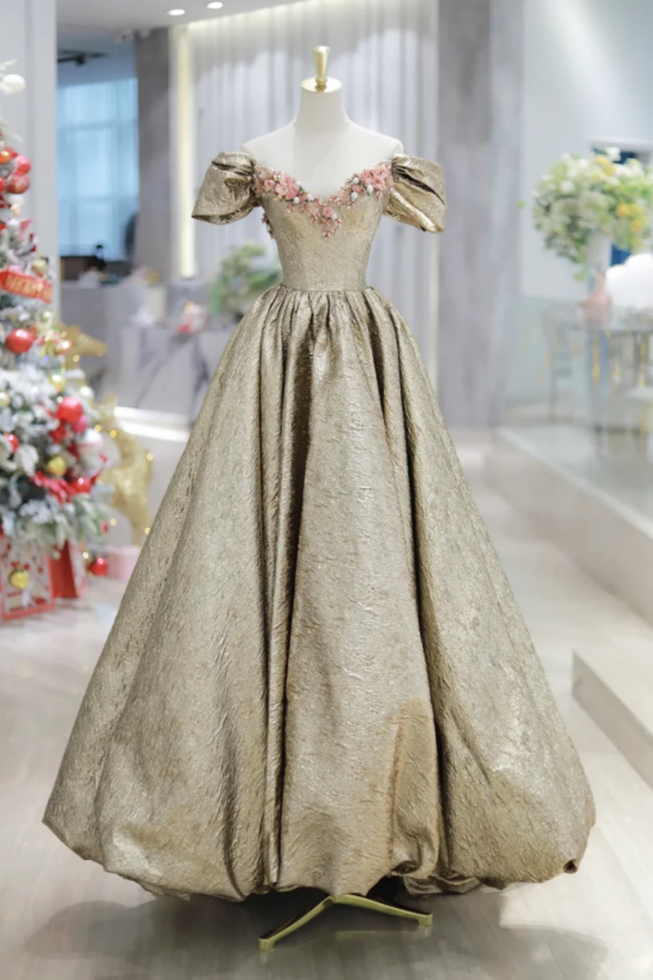 green bridesmaid dresses lulus Emerald Satin Flutter Sleeve Maxi Dress | Womens | Medium (Available in L) | 100% Polyester | | Holiday FW25D3 main image 0