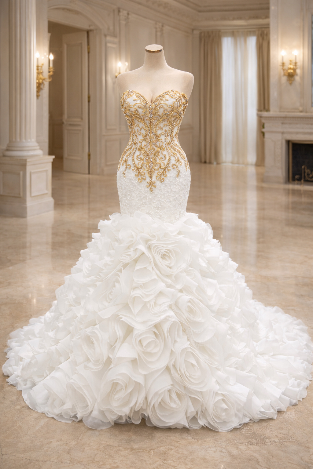 chinese dress ladies Strapless Ruffled Wedding Gown by Adrianna Papell 31308 – ABC Fashion