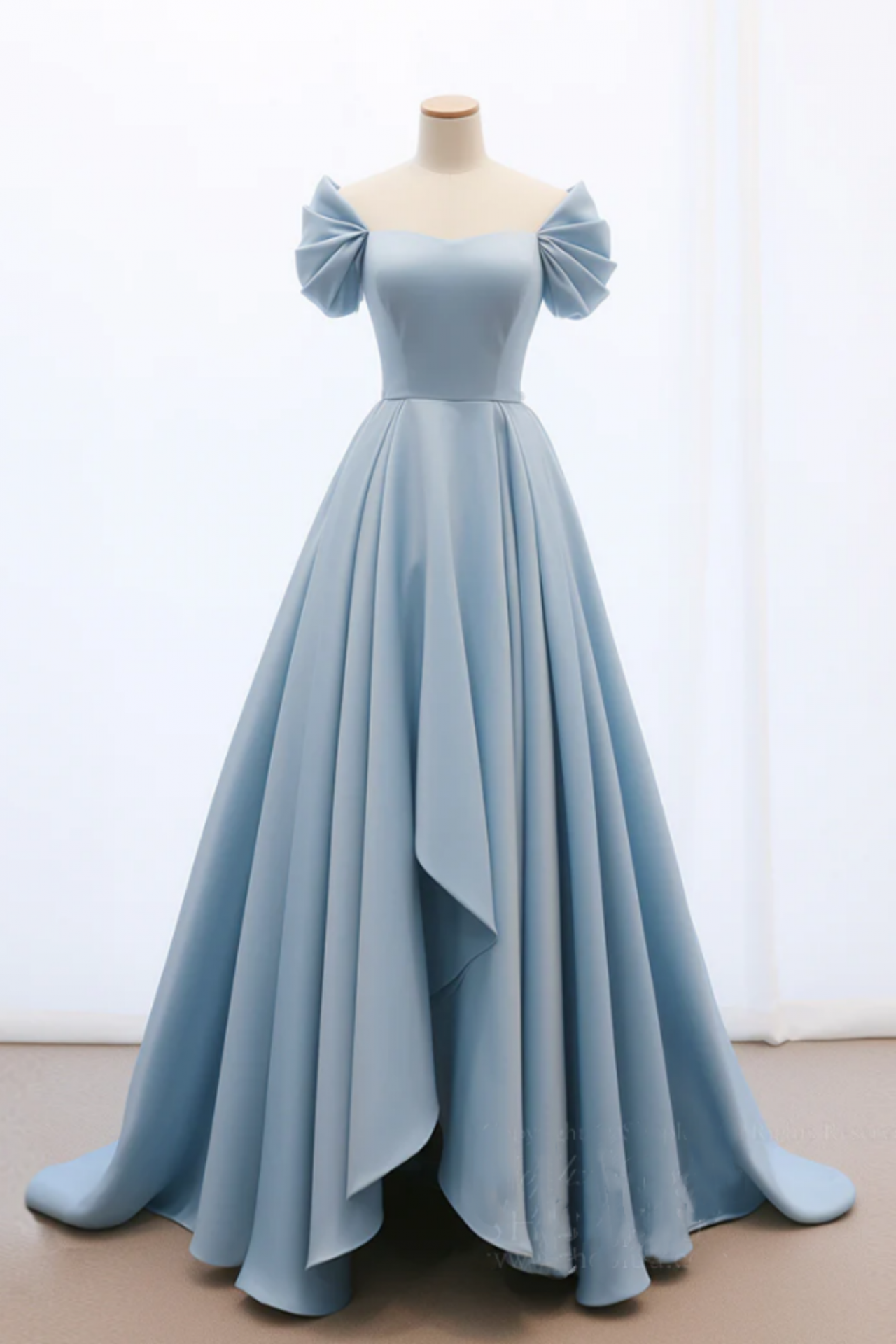 navy blue dress for baby girl A-Line Sweetheart Neck Tulle Lace Royal Blue Long Prom Dress PSK491 US2 / Custom Color main image 0