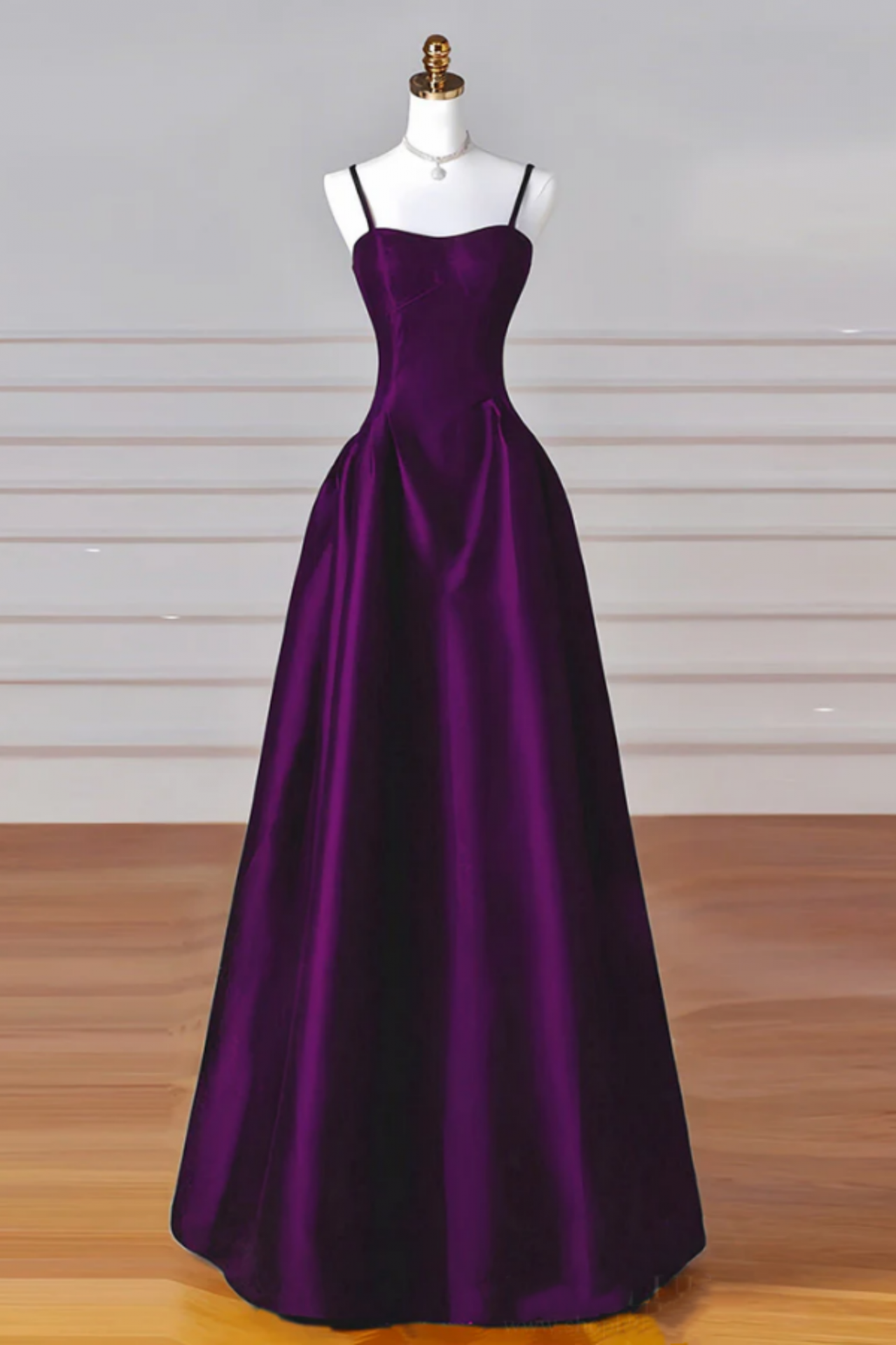 chinese dress ladies Ozias Halter Semi Sheer Knit Maxi Dress / Deep Purple | Meshki main image 1