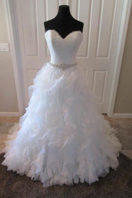 Wedding Dresses,organza Wedding Gown,Princess Wedding Dresses elegant ball gowns wedding dresses KPW0066