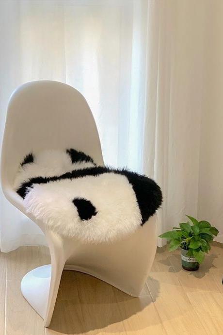 Cute Panda Wool Fluffy White Carpet Kitchen Living Room Home Decoration Carpet