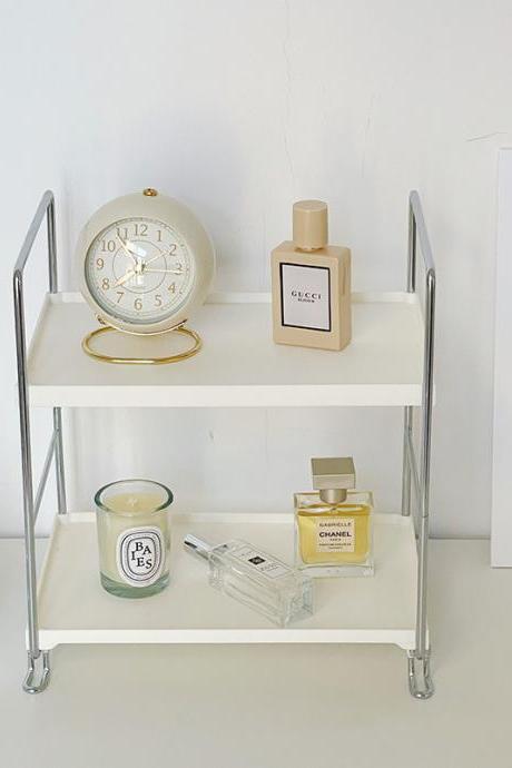 Multifunctional Desktop Shelf for Cosmetic Sundries Double-layer Makeup Perfume Organizer