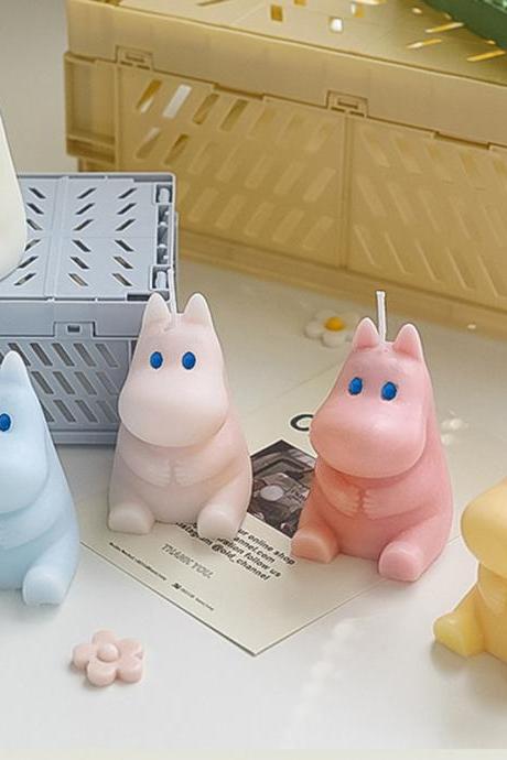 Scented Candles Cute Little Hippo Aromatic Candles Home Decoration