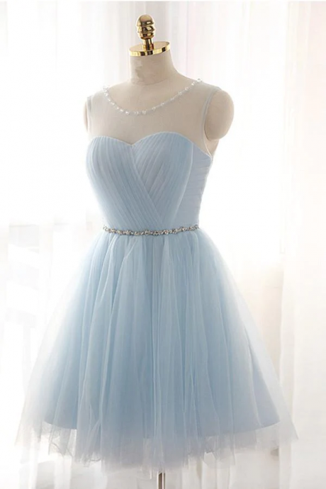 Charming Tulle Short Prom Dresses Homecoming Dresses