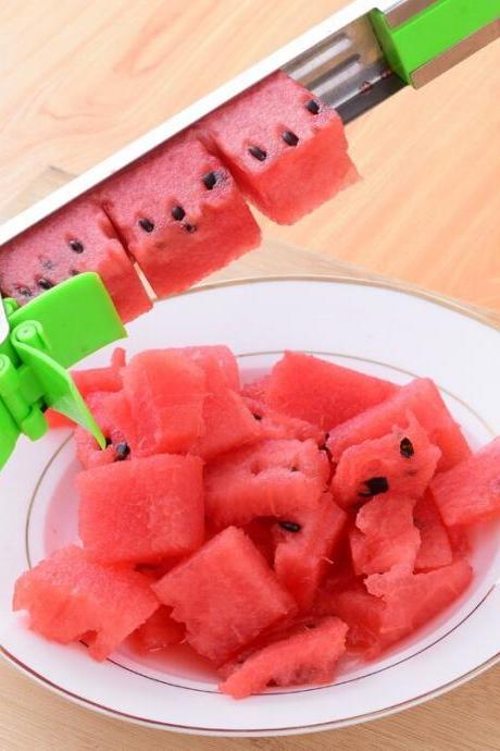 Stainless Steel Watermelon Cutter Windmill Shape Design Slicer Cutter Kitchen Gadgets Salad Fruit Slicer Cutter Tool