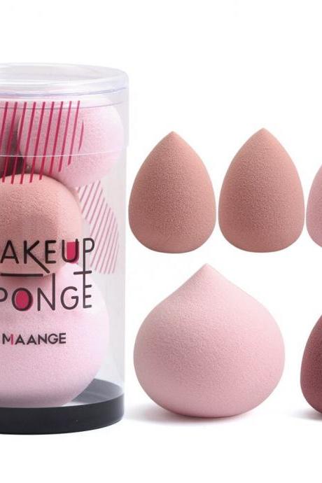 5 Pcs Mini Cosmetic Egg Wet And Dry Dual Use Foam Large Powder Puff Makeup Tools