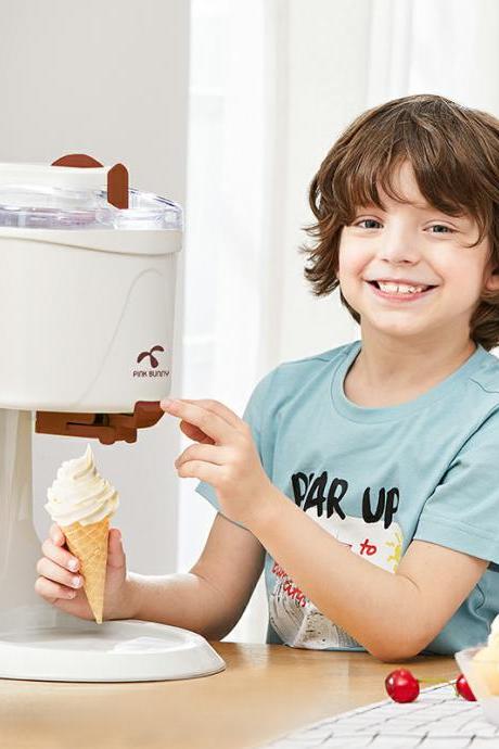 Diy Household Ice Cream Maker Home Children Fruit Cone Automatic Homemade Small Soft Ice Cream Machine