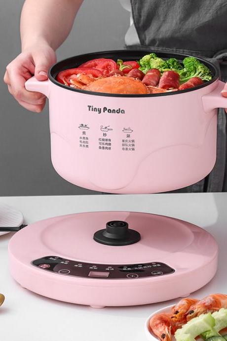 2.6l Electric Multi Cookers Heating Pan Stew Household Cooking Pot Hotpot Noodles Eggs Soup Steamer Rice Cooker