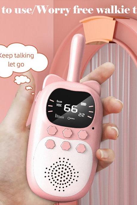 Kids Walkie Talkie 2pcs Electronic Toys Children&amp;#039;s 1000mah Gadgets Radio Phone 3km Range