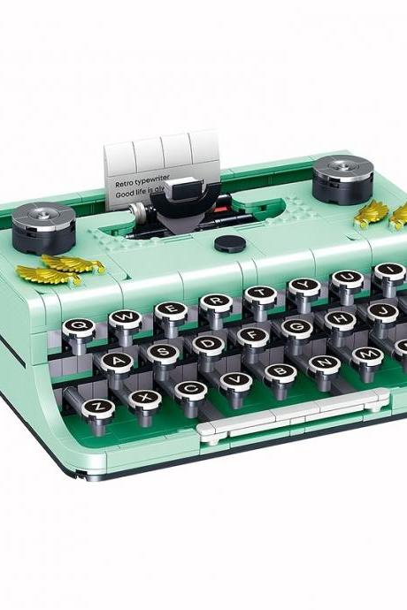 820pcs Typewriter Building Blocks Classic Creative Ideas Machine Retro Micro Building Blocks Toys For Adults Kids