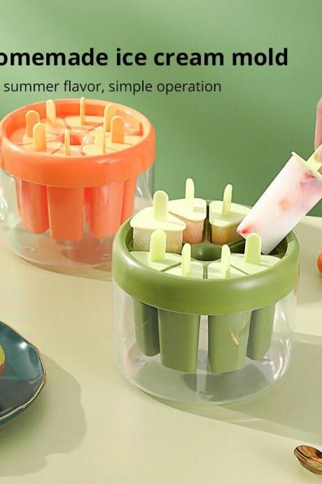 Silicone Ice Cream Mold Diy Chocolate Dessert Popsicle Moulds Tray Ice Cube Maker Homemade Tools Summer Party