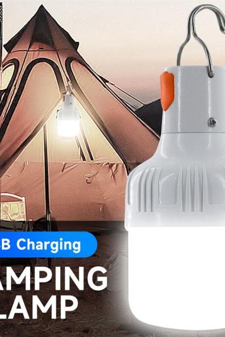Outdoor Usb Rechargeable Led Lamp Bulbs 60w Emergency Light Hook Up Camping Fishing Portable Lantern Night Lights