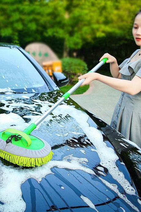 Car Cleaning Brush Telescopic Long Handle Cleaning Care Details Adjustable Super Absorbent Car Wash Tool