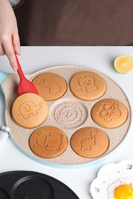 Seven-hole Frying Pan For Pancake Breakfast Fried Eggs Dumpling Saucepan Non-stick Pan Cookware Kitchen Accessories