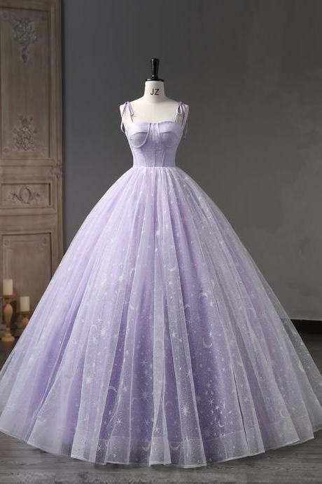 Taro Purple Spaghetti Strap Quinceanera Dresses Ball Gown Prom Dress Sweet Vestidos De Quinceaneras Plus Size