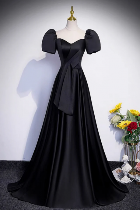A-Line Off the Shoulder Evening Gown Light Blue Tulle Long Prom Dress with Slit LF1318 main image 1