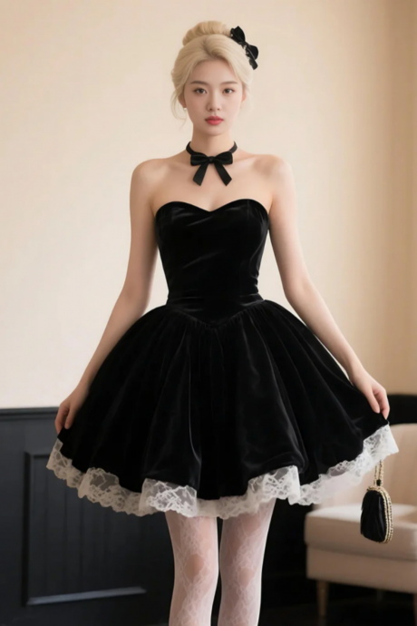 ☆韓国の人気☆【OPEN YY】☆BELTED PLEATED MINI DRES.S☆ OPEN YY] BELTED PLEATED MINI DRESS, BLACK 正規品 韓国