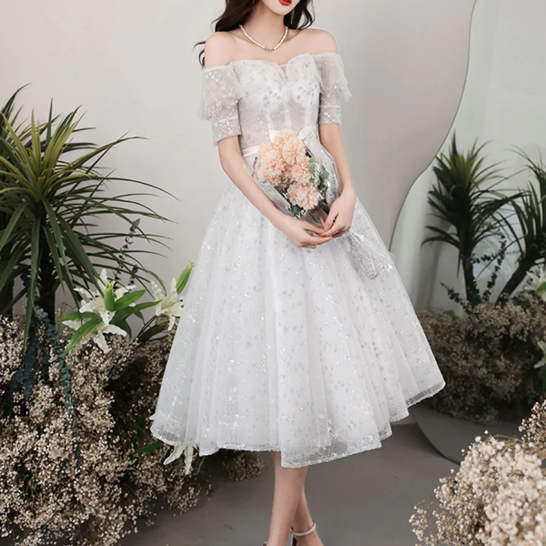 A Line Burgundy Off the Shoulder Lace up Tulle Sweetheart Floor-Length Prom Dresses main image 0