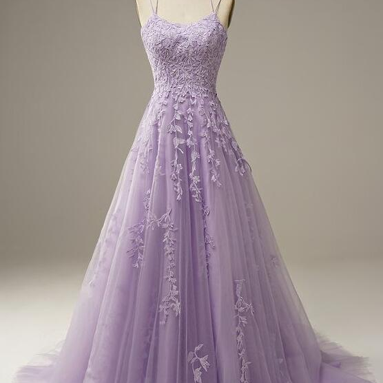 Lilac Elegant Beading Long Sleeves High Neck Tulle Formal Party Dress,DP995
