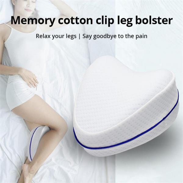 2pcs Memory Foam Orthopedic Knee Leg Pillow for Sciatica Relief Washable  Cover 