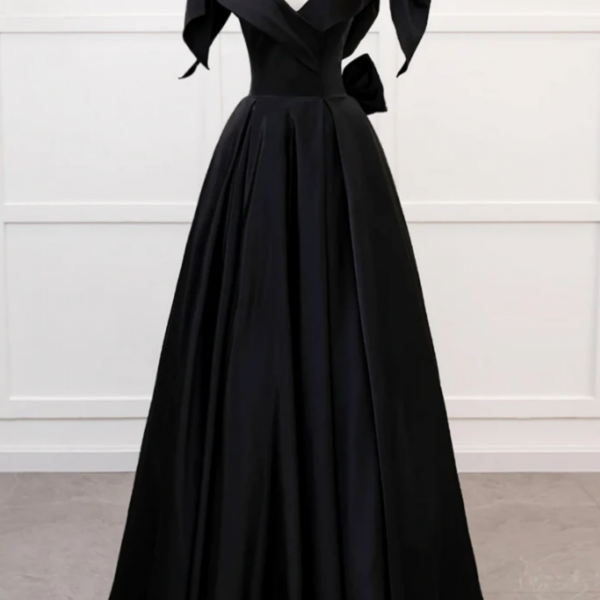 Orange Prom Dresses with Big Bowknot main image 1
