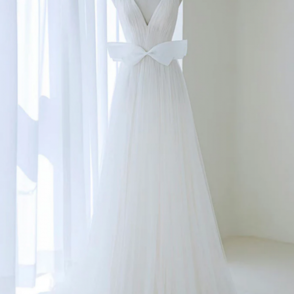 A Line Beautiful Long Prom Dress, Wonderful Long Formal Dress