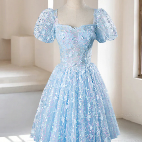 Green A Line Corset Sequin Tulle Long Prom Dress with Lace Up Back main image 0