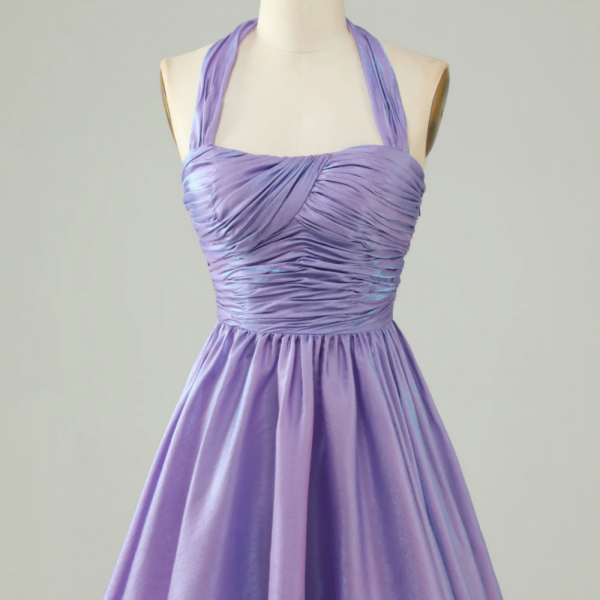 Elegant Lilac Tulle Long Prom Dress C959